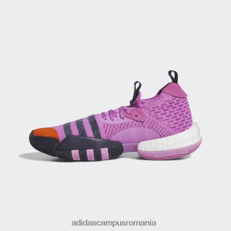 adidas campus romania pantofi lila Trae Young 2.0 unisex liliac/marine/portocaliu J266N23976