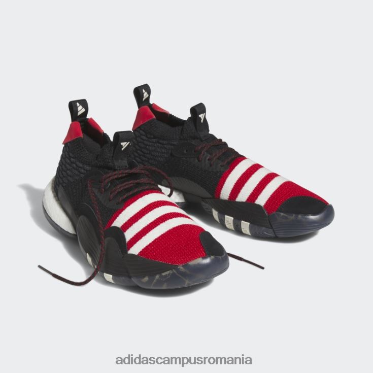 adidas campus romania pantofi negri Trae Young 2.0 unisex negru/stacojiu/alb J266N24217