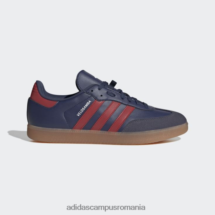 adidas campus romania bleumarin pantofi de ciclism vegani velosamba unisex bleumarin/stacojiu/alb J266N24654