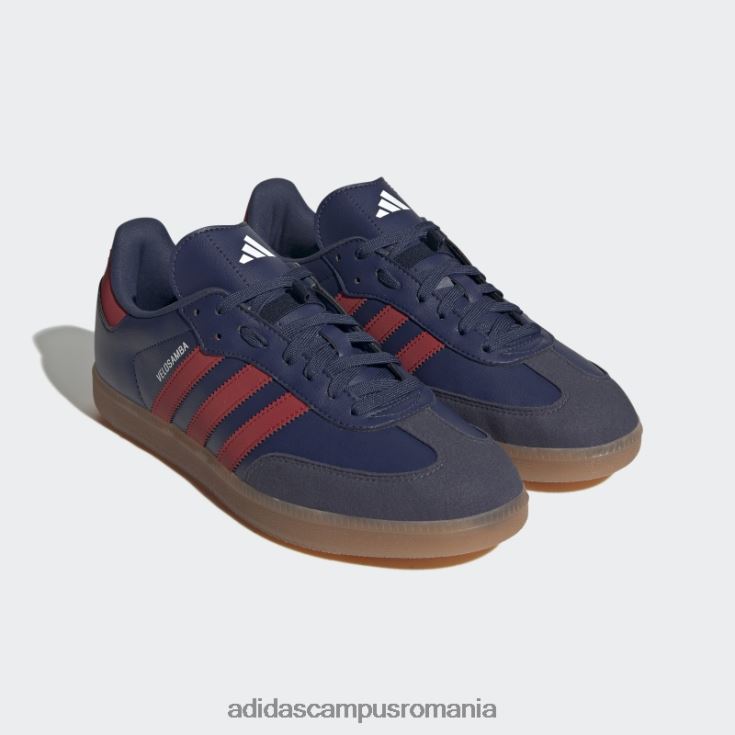 adidas campus romania bleumarin pantofi de ciclism vegani velosamba unisex bleumarin/stacojiu/alb J266N24654