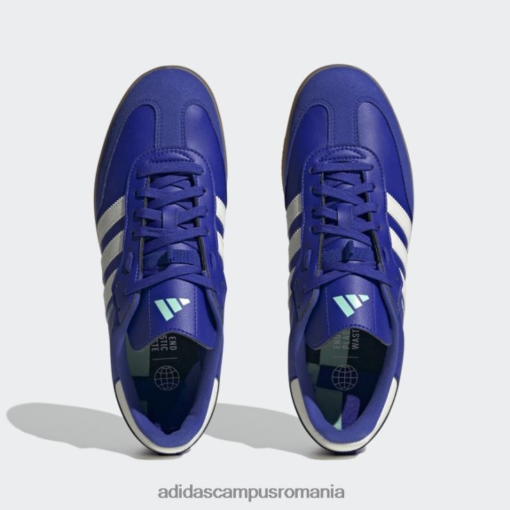 adidas campus romania pantofii de ciclism vegani velosamba albaștri unisex albastru/alb/mentă J266N24051
