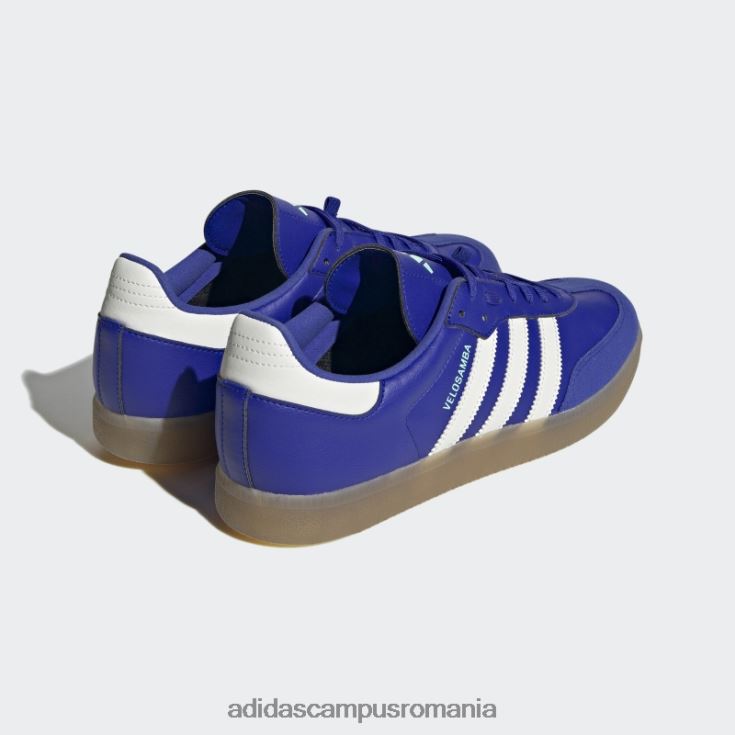adidas campus romania pantofii de ciclism vegani velosamba albaștri unisex albastru/alb/mentă J266N24051