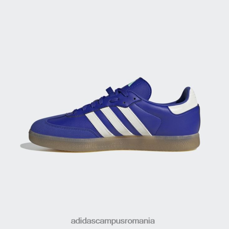 adidas campus romania pantofii de ciclism vegani velosamba albaștri unisex albastru/alb/mentă J266N24051