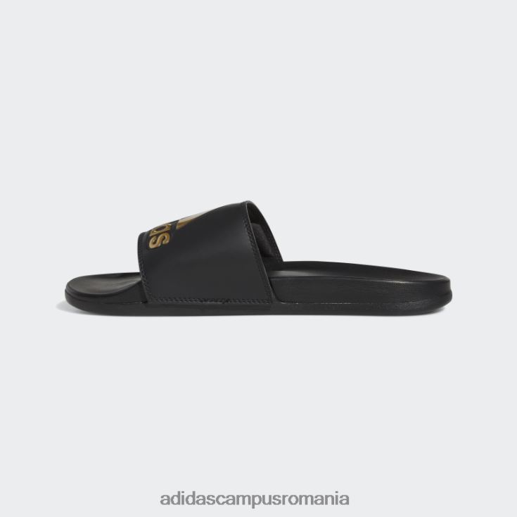 adidas campus romania Sandale adilette gold metalice confort unisex negru/auriu metalic J266N212525