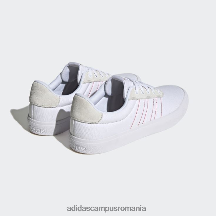 adidas campus romania Vulc raid3r pantofi cu 3 dungi alb unisex alb/stacojiu/aur mat J266N212464