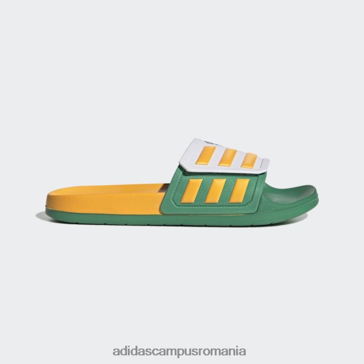adidas campus romania adilette tnd slides gold unisex alb/auriu/verde curte J266N212826