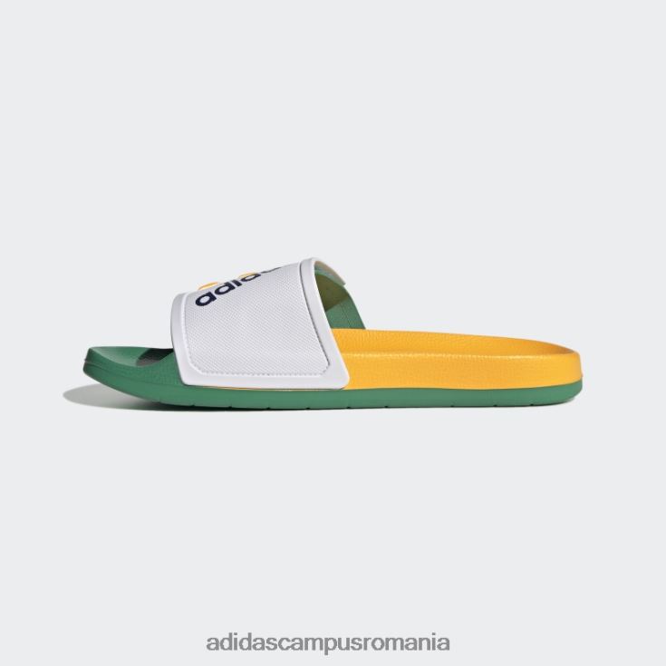 adidas campus romania adilette tnd slides gold unisex alb/auriu/verde curte J266N212826