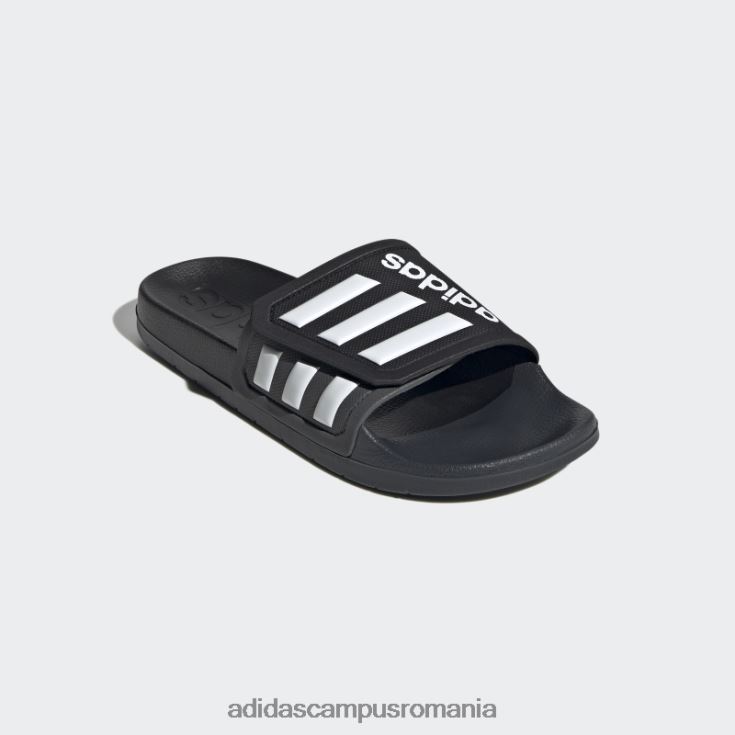 adidas campus romania adilette tnd slides white unisex negru/alb/gri J266N212560
