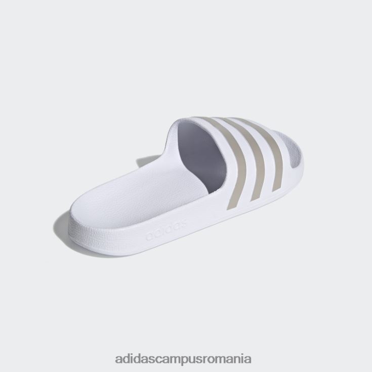 adidas campus romania diapozitive adilette aqua platinum metalic unisex alb/platină metalic J266N212395