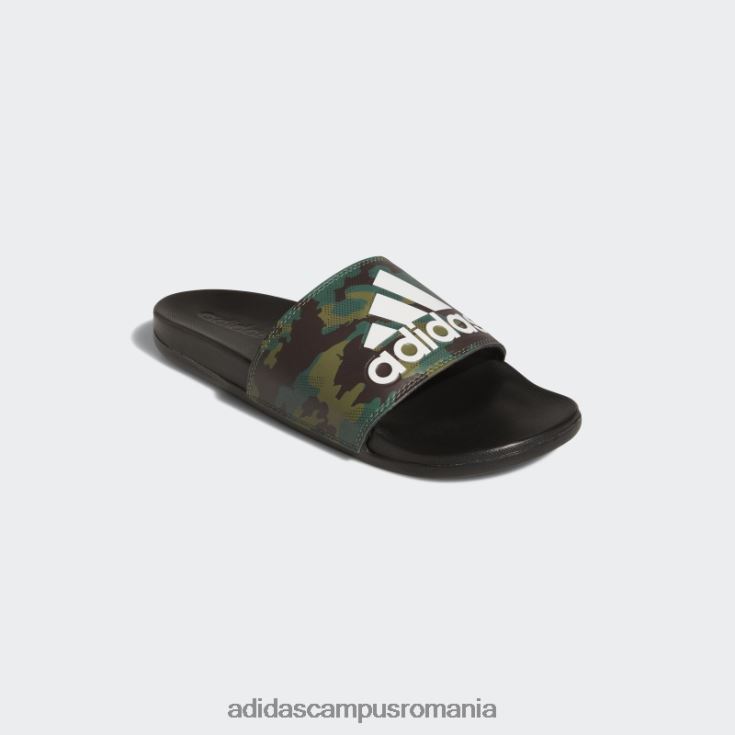 adidas campus romania diapozitive adilette comfort alb unisex alb negru J266N23876