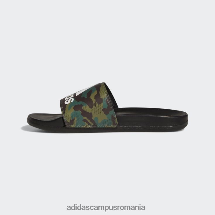 adidas campus romania diapozitive adilette comfort alb unisex alb negru J266N23876