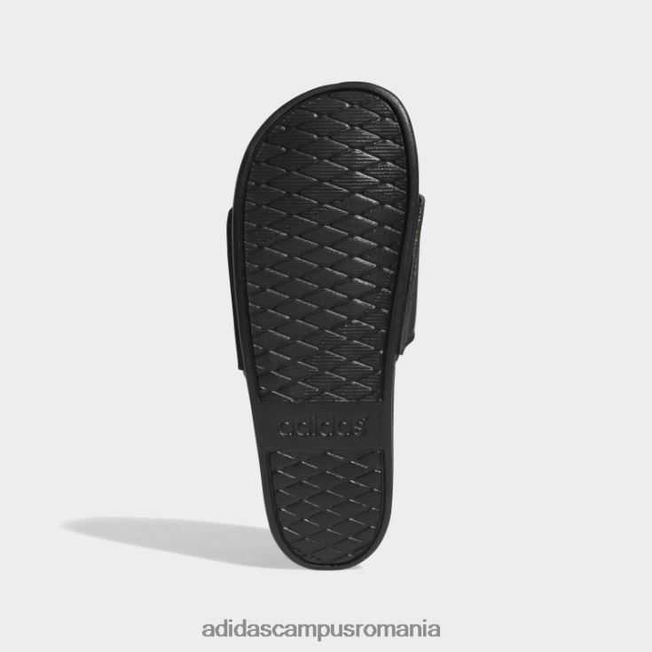 adidas campus romania diapozitive adilette comfort aurii metalic unisex negru/auriu metalic J266N2299