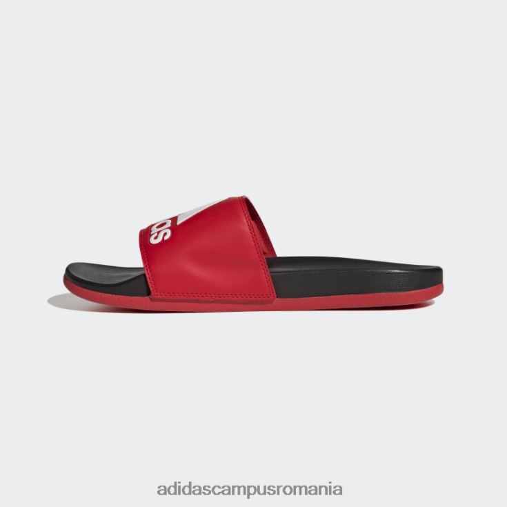adidas campus romania diapozitive adilette confort roșii unisex roșu/negru/alb J266N24153