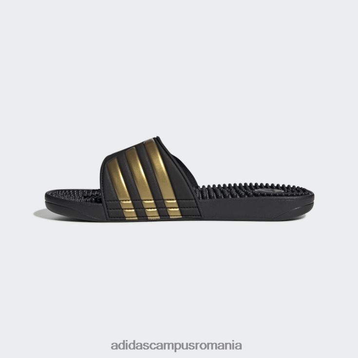 adidas campus romania diapozitive adissage auriu metalic unisex negru/auriu metalic J266N212298