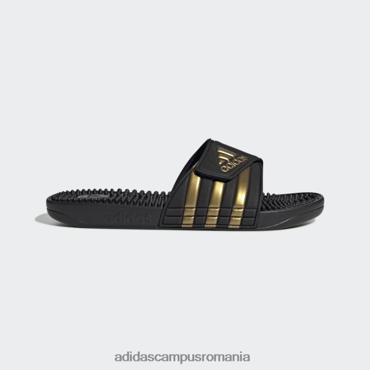 adidas campus romania diapozitive adissage negre unisex negru/auriu metalic J266N2749
