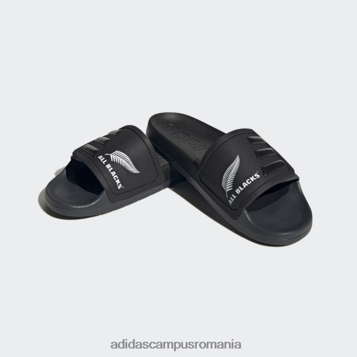 adidas campus romania diapozitive negre adilette tnd unisex negru/alb/gri J266N212563