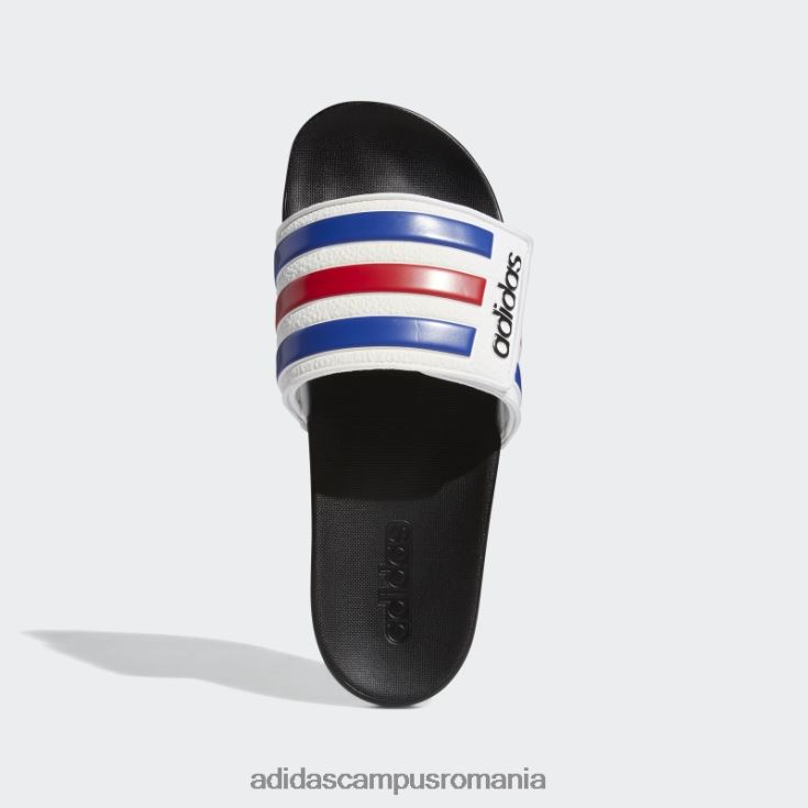 adidas campus romania diapozitive reglabile albe adilette confort unisex alb/albastru regal/stacojiu J266N212856