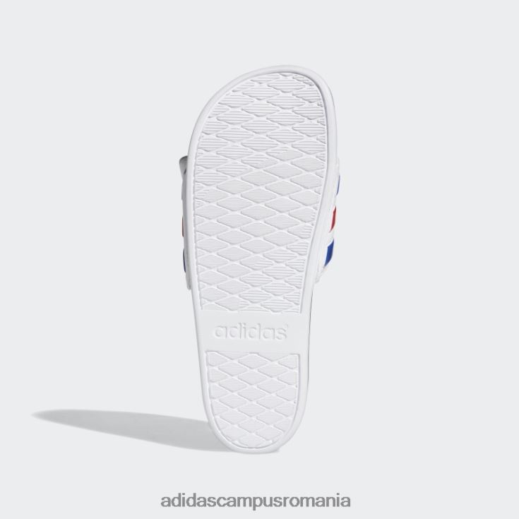 adidas campus romania diapozitive reglabile albe adilette confort unisex alb/albastru regal/stacojiu J266N212856