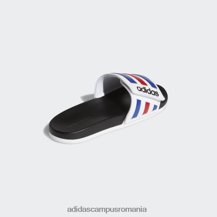 adidas campus romania diapozitive reglabile albe adilette confort unisex alb/albastru regal/stacojiu J266N212856