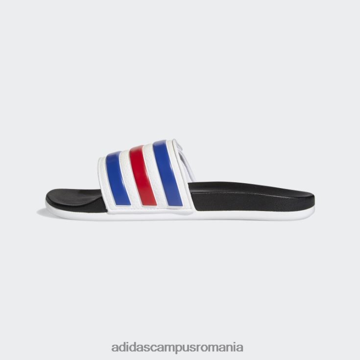 adidas campus romania diapozitive reglabile albe adilette confort unisex alb/albastru regal/stacojiu J266N212856