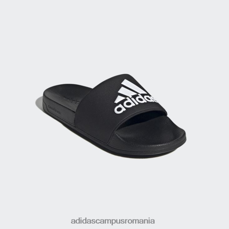 adidas campus romania duș adilette tobogane albe unisex alb negru J266N21363