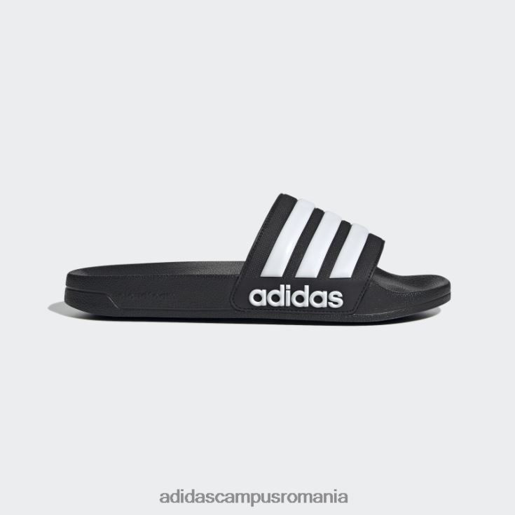 adidas campus romania duș adilette tobogane albe unisex alb negru J266N282