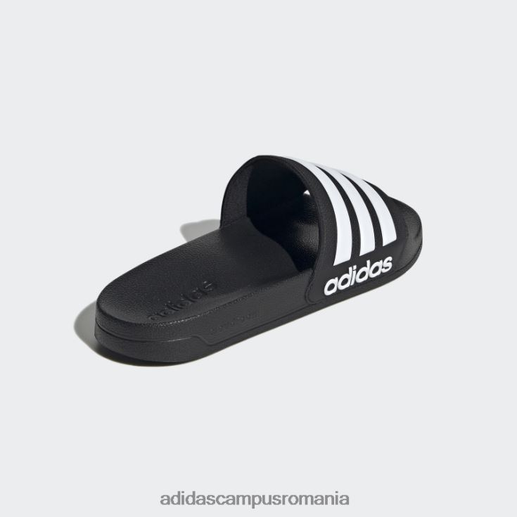 adidas campus romania duș adilette tobogane albe unisex alb negru J266N282