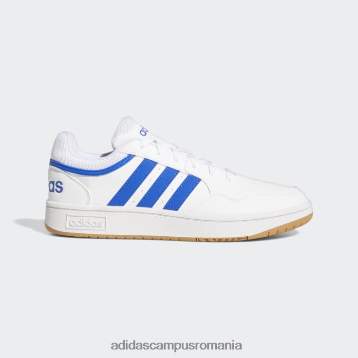 adidas campus romania hoops 3.0 low classic vintage pantofi albi unisex alb/albastru regal/gumă J266N212403