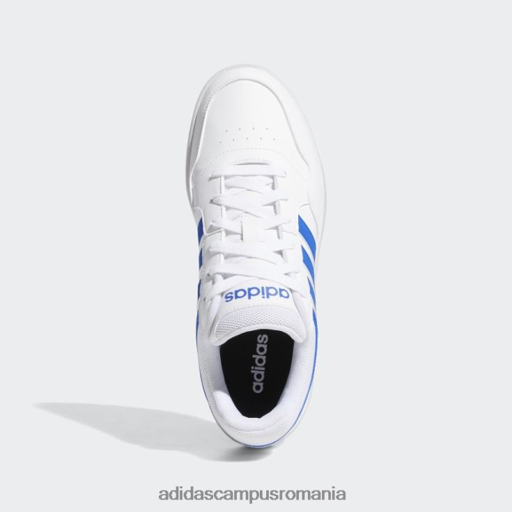 adidas campus romania hoops 3.0 low classic vintage pantofi albi unisex alb/albastru regal/gumă J266N212403
