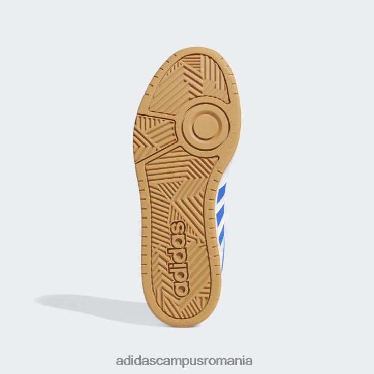 adidas campus romania hoops 3.0 low classic vintage pantofi albi unisex alb/albastru regal/gumă J266N212403