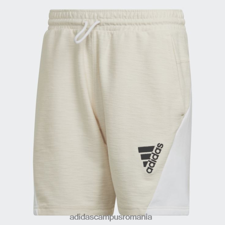 adidas campus romania pantaloni scurți nevopsiți din țesătură franțuzească inversată (neutru de gen) adidas unisex nevopsit/alb J266N21557