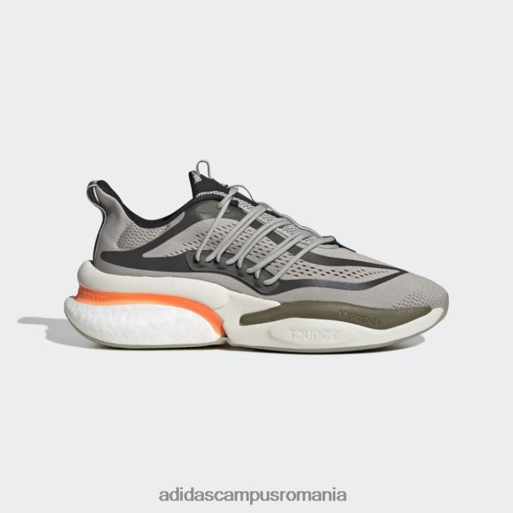 adidas campus romania pantofi alphaboost v1 sustainable boost gri metal adidas unisex gri metal/portocaliu/măsliniu J266N212492