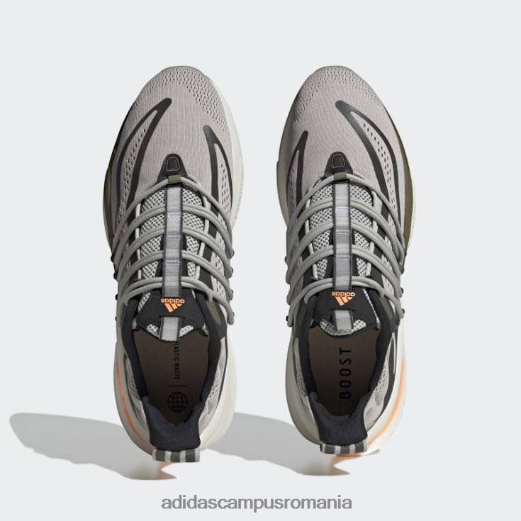 adidas campus romania pantofi alphaboost v1 sustainable boost gri metal adidas unisex gri metal/portocaliu/măsliniu J266N212492