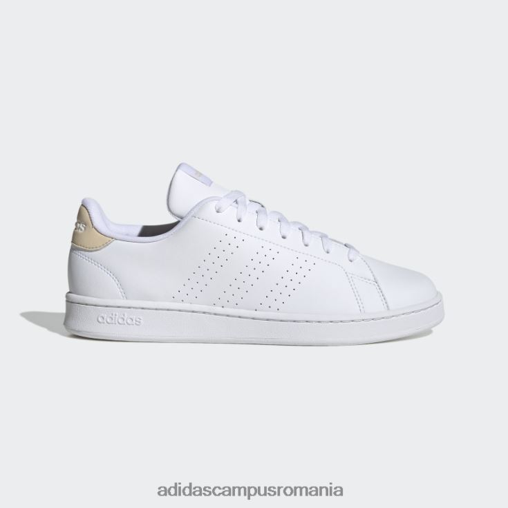 adidas campus romania pantofi avantaj albi unisex nisip alb J266N212365