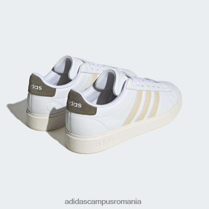 adidas campus romania pantofi confort grand court cloudfoam alb adidas unisex alb/nisip/măslin J266N212390