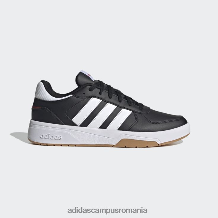 adidas campus romania pantofi courtbeat court lifestyle negri unisex negru/alb/stacojiu J266N212182