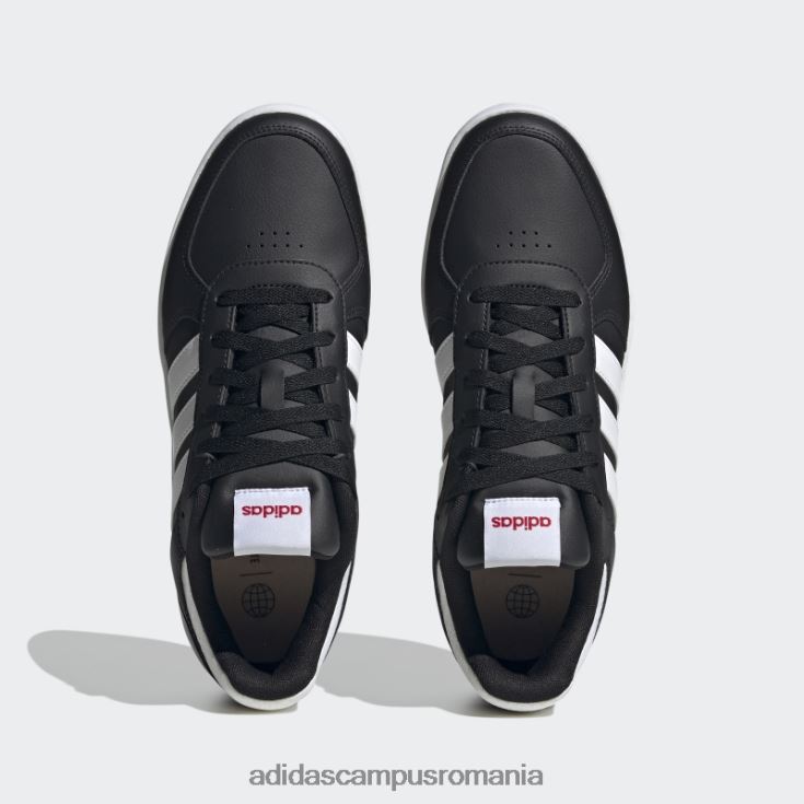 adidas campus romania pantofi courtbeat court lifestyle negri unisex negru/alb/stacojiu J266N212182