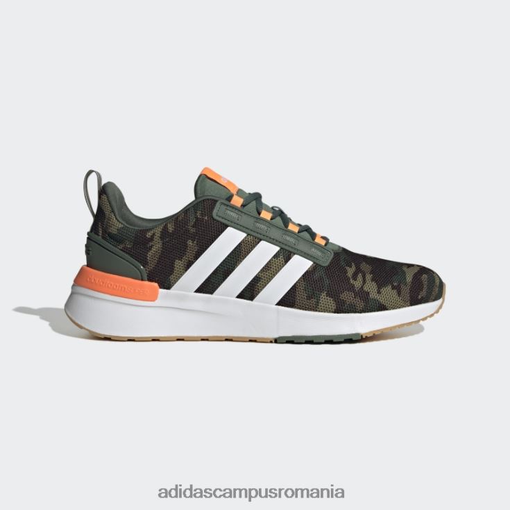 adidas campus romania pantofi de alergare racer tr21 cloudfoam lifestyle verde oxid adidas unisex oxid verde/alb/portocaliu J266N212378