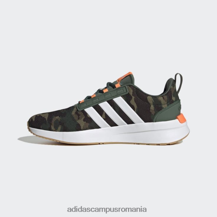 adidas campus romania pantofi de alergare racer tr21 cloudfoam lifestyle verde oxid adidas unisex oxid verde/alb/portocaliu J266N212378