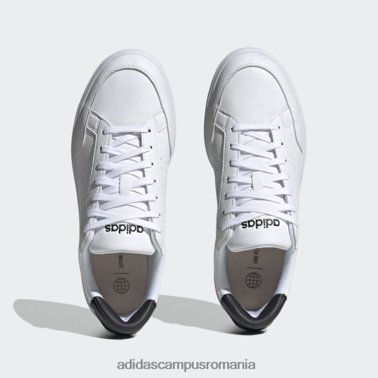 adidas campus romania pantofi de curte nova albi unisex alb negru J266N212523