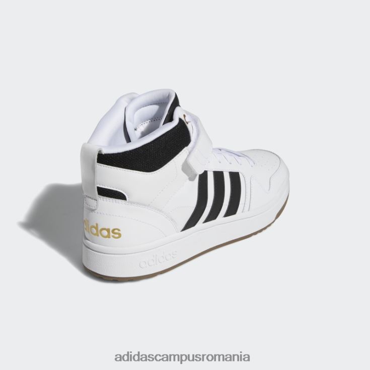 adidas campus romania pantofi medii postmove albi unisex alb/negru/auriu metalic J266N212451