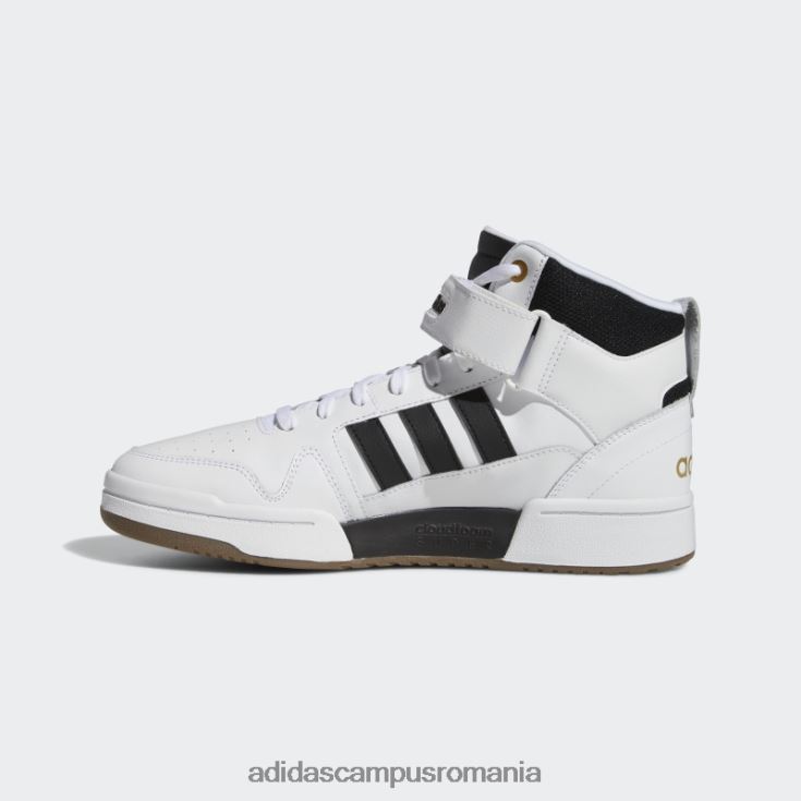 adidas campus romania pantofi medii postmove albi unisex alb/negru/auriu metalic J266N212451