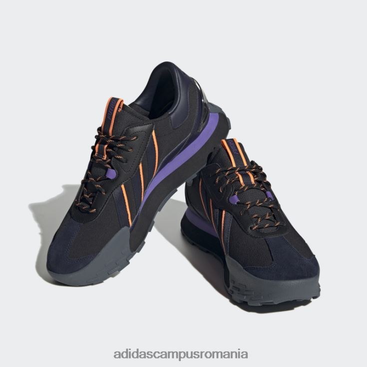 adidas campus romania pantofi negri futro mixr unisex papură neagră/cerneală/violet J266N212359