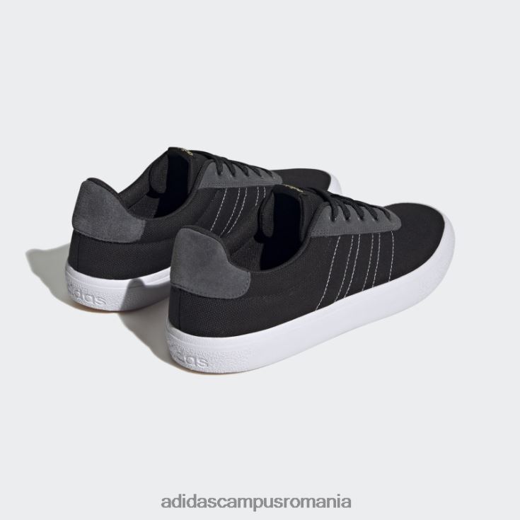 adidas campus romania pantofi negri vulc raid3r cu 3 dungi unisex negru/alb/aur mat J266N212275