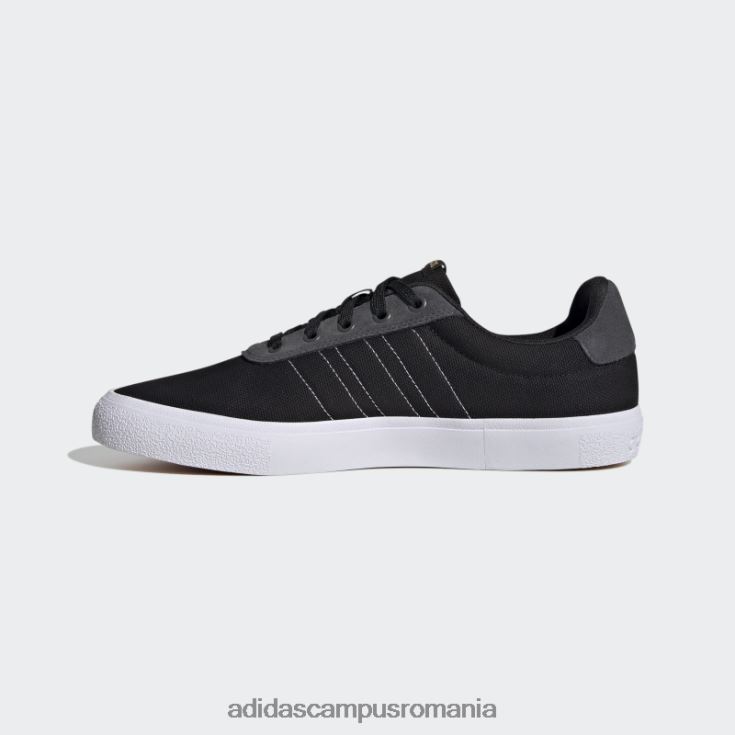 adidas campus romania pantofi negri vulc raid3r cu 3 dungi unisex negru/alb/aur mat J266N212275