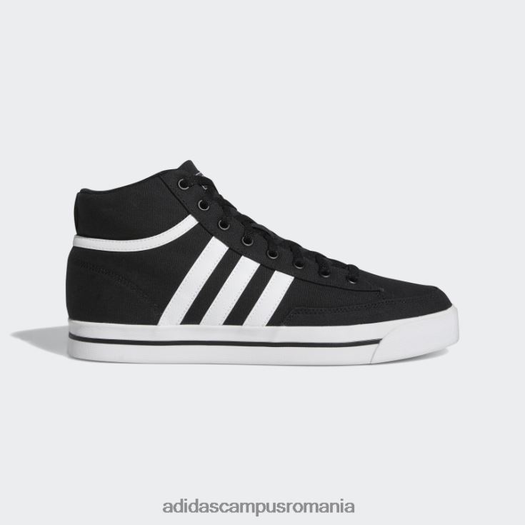adidas campus romania pantofi skateboarding retrovulc mid canvas negru adidas unisex alb negru J266N212486