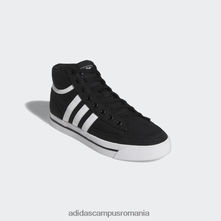 adidas campus romania pantofi skateboarding retrovulc mid canvas negru adidas unisex alb negru J266N212486