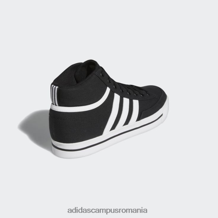 adidas campus romania pantofi skateboarding retrovulc mid canvas negru adidas unisex alb negru J266N212486