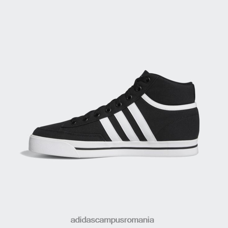 adidas campus romania pantofi skateboarding retrovulc mid canvas negru adidas unisex alb negru J266N212486