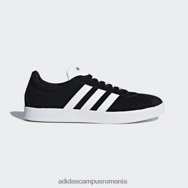 adidas campus romania pantofi vl court 2.0 negri unisex alb negru J266N212229